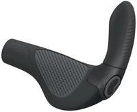 Ergon GP4 EVO Fahrradgriffe mit eingebauten Lenkerenden, Schwarz, Gr&ouml;&szlig;e L