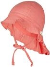 Sterntaler Sonnenhut Uni - Sommerhut aus luftigem Baumwoll Musselin - elastisches