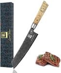 zayiko Limited Edition Damastmesser Kiritsuke Black Meteor, 20 cm Klinge...