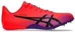 ASICS Hypersprint 8 Laufschuhe Spikeschuh Unisex rot - Flash red/Black 43,5