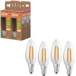 Osram LED-Lampe in klassischer Miniballform, mit dekorativem LED-Filament,