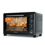 Sommertal Minibackofen 45L mit Drehspie&szlig; & Umluft, 2000W, 100&ndash;230&deg;C, 60 Min