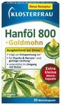 Klosterfrau Hanf&ouml;l 800 + Goldmohn | ausgleichend bei Stress | 30 St