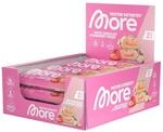 MORE Protein Satisbites, 12er Box Proteinriegel, 12 x 2 x 25 g | White Chocolate