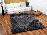 Feeling Hochflor Shaggy Teppich Mix Anthrazit in 24 Gr&ouml;&szlig;en