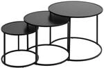 Atmosphera - 3er-Set beistelltisch noan schwarz b54 45 35cm