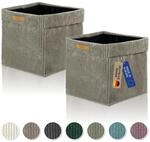 Lycce Kallax Boxen Cord 2er Set | Kallax Einsatz 33 x 33 x H31 cm |...