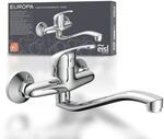 EISL NI161EUCR EUROPA Wandwasserhahn Chrom, Wand-Sp&uuml;ltischarmatur 360&deg;, ideal f&uuml;r