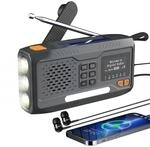 Extralink Kurbelradio Notfallradio mit Solar & Kurbel, Ladefunktion 4500 mAh, FM &