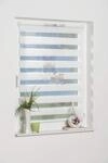 K-home 789096-1 Klemmfix Doppelrollo Denia ohne Bohren Petrol-Grau 40 x 150 cm...