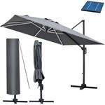 BRAST Alu Sonnenschirm Ampelschirm | 3x3m rechteckig | 4 Modelle | wahlweise...