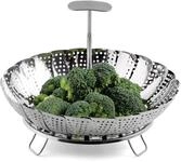 Weis Gem&uuml;sesieder mit Teleskopgriff Edelstahl Silber 13-23 cm, Ma&szlig;e: 13cm x 13cm x
