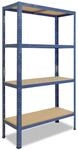 shelfplaza Home 180x50x45cm Schwerlastregal blau mit 4 B&ouml;den x 175kg