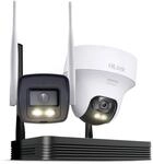 HiLook WLAN &Uuml;berwachungskamera Set Au&szlig;en | 4MP Bullet + PT Turret Kameras |...