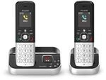 ALCATEL FX990 Voice Duo - Schnurloses DECT-Telefon mit Anrufbeantworter 50 Min. -