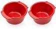 2er-Set Auflauff&ouml;rmchen aus Keramik 200 ml, rot