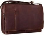 STILORD Vintage Umh&auml;ngetasche Leder gro&szlig; f&uuml;r Herren Damen 15.6 Zoll Laptoptasche