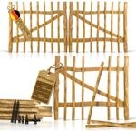 BOOGARDI Gartentor Holz &middot; DIY Staketenzaun Tor in 168 Gr&ouml;&szlig;en &middot; Einfl&uuml;gel- &
