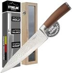 STONELINE Damastmesser Kochmesser 34 cm, Extrem Scharfe 20 cm Klinge aus 67...