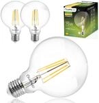 Lumiled 3x E27 LED Lampen G95 Vintage 8W Ersetzt75W Gl&uuml;hlampe 880lm...