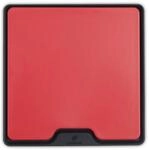 LANDMANN Schneidebrett 26cm x 26 cm x 2cm I Hackbrett mit Silikonmatte I Brett...