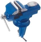 Top Tools Schraubstock mit drehbarer Basis und Amboss Durchmesser 60 mm, blau