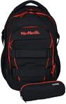 McNeill Schulrucksack Luca 2:0 School Backpack Black & Red schwarz