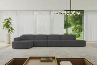 ALTDECOR Ecksofa in L-Form MARI-L3 413x171x79,5 - Dunkelgrau
