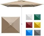 paramondo interpara Sonnenschirm aus 230 g/㎡ Polyesterfaser quadratisch 3 x 3m