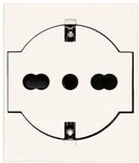 Vimar 30211.B Linea Universal-Wandsteckdose, italienischer Standard P40, SICURY,
