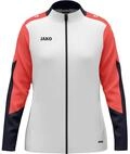 JAKO Damen Polyesterjacke Dynamic, wei&szlig;/coral/marine, L