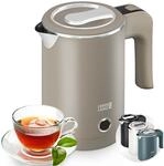 LEBENLANG Reise Wasserkocher Edelstahl Klein 0 5 Liter & BPA-Frei - Reisewasserkocher