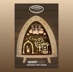 weigla - Dekoleuchte original Erzgebirge I Motiv Frau Holle I 1 LED Lampe I 0,8...