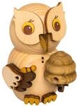 Kuhnert - Dekoration/Holzfigur - Mini Eule Imker - ca. 7cm - Made in Germany