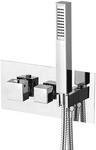 Sapho LATUS Thermostat-Duscharmatur inkl. Handbrause, 2/3 Wege, Chrom - 2 Wege,...