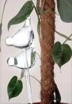 2er-Set Blumenbew&auml;sserung Bew&auml;sserungskugel Gie&szlig;kugel Vogel Glas - H35cm