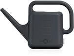LECHUZA Moja Gie&szlig;kanne 10 Liter Schiefergrau &ndash; ergonomischer Rundumgriff 