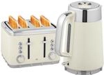 HOMCOM Wasserkocher Toaster Set 1,7L 2200W Schnell Wasserkocher Toaster
