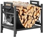 VEVOR Kaminholzregal 450x315x415 mm, Brennholzregal mit Segeltuchtr&auml;ger,