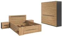xonox.home &ndash; 4 TLG. Schlafzimmer-Set Canu in Artisan Eiche Nachbildung und...