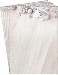 SIGEL DP673 Briefpapier Weihnachten "Rustic White" A4, 25 Blatt, aus nachhaltigem