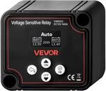 VEVOR Trennrelais, 12 V, 140 A, Doppelbatterie Isolator mit LCD-Bildschirm,