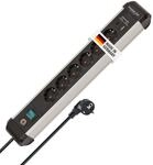 Brennenstuhl Premium-Alu-Line Steckdosenleiste 6-Fach mit USB C, 3m