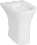 sanicomfort Stand-WC REKIA, erh&ouml;ht 47 cm, Flachsp&uuml;ler, sp&uuml;lrandlos, Abgang
