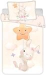 Jerry Fabrics Babybettw&auml;sche Wendebettw&auml;sche Set Bunny Star Baby 100x135 cm,...