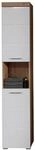 trendteam smart living - Amanda - Hochschrank - Eiche/Wei&szlig; Hochglanz -