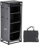 Skandika Campingschrank Ruoka |Hochschrank, Stecksystem ohne Werkzeug, 140 cm...