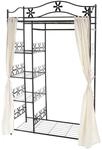 Mendler Metall-Garderobe Genf, Garderobenst&auml;nder Kleiderschrank Metallregal