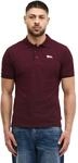 Lonsdale Herren Poloshirt Normale Passform WHALTON L, Oxblood/Ecru