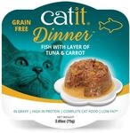 Catit Fisch Dinner, Premium Katzennassfutter, getreidefrei, proteinreich, mit